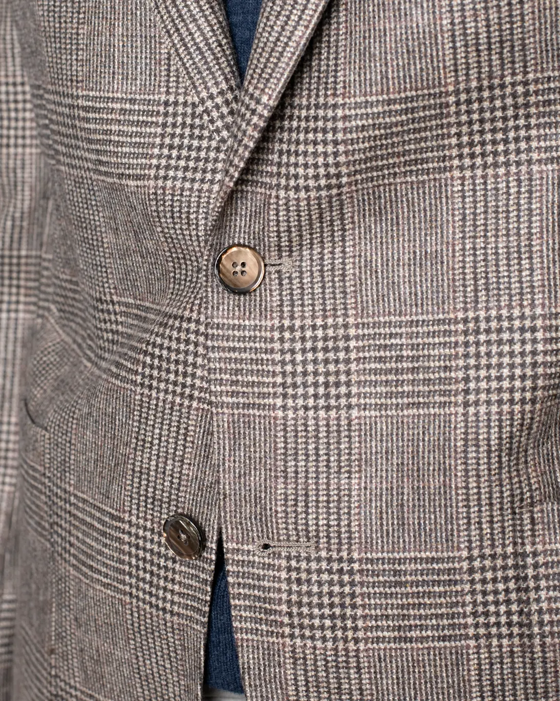 BLAZER DE LANA PATA DE GALLO MARRÓN L.B.M 1911 - Imagen 5