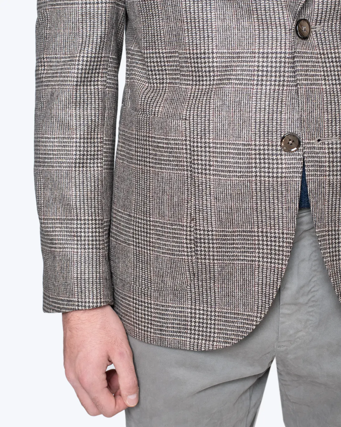 BLAZER DE LANA PATA DE GALLO MARRÓN L.B.M 1911 - Imagen 4