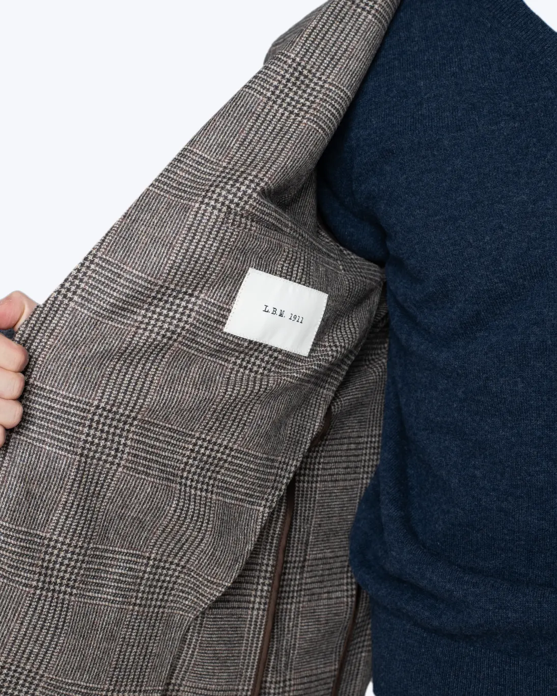 BLAZER DE LANA PATA DE GALLO MARRÓN L.B.M 1911 - Imagen 6