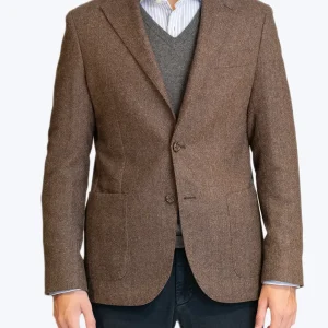 BLAZER  ESPIGA MARRÓN DE LANA L.B.M 1911