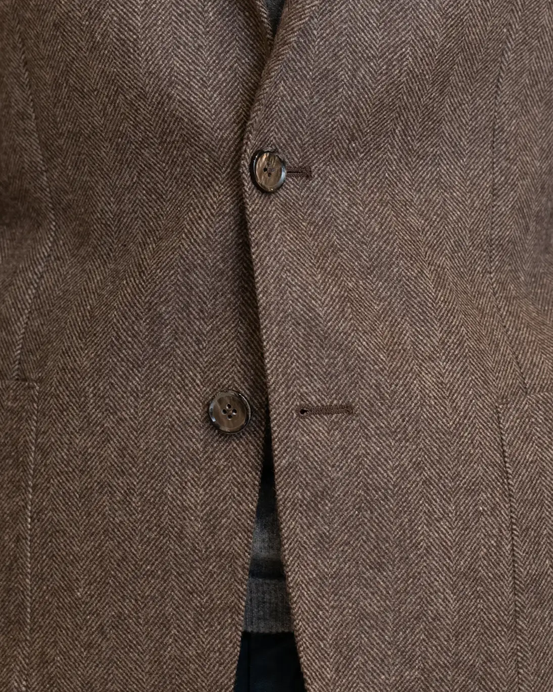 BLAZER ESPIGA MARRÓN DE LANA L.B.M 1911 - Imagen 4