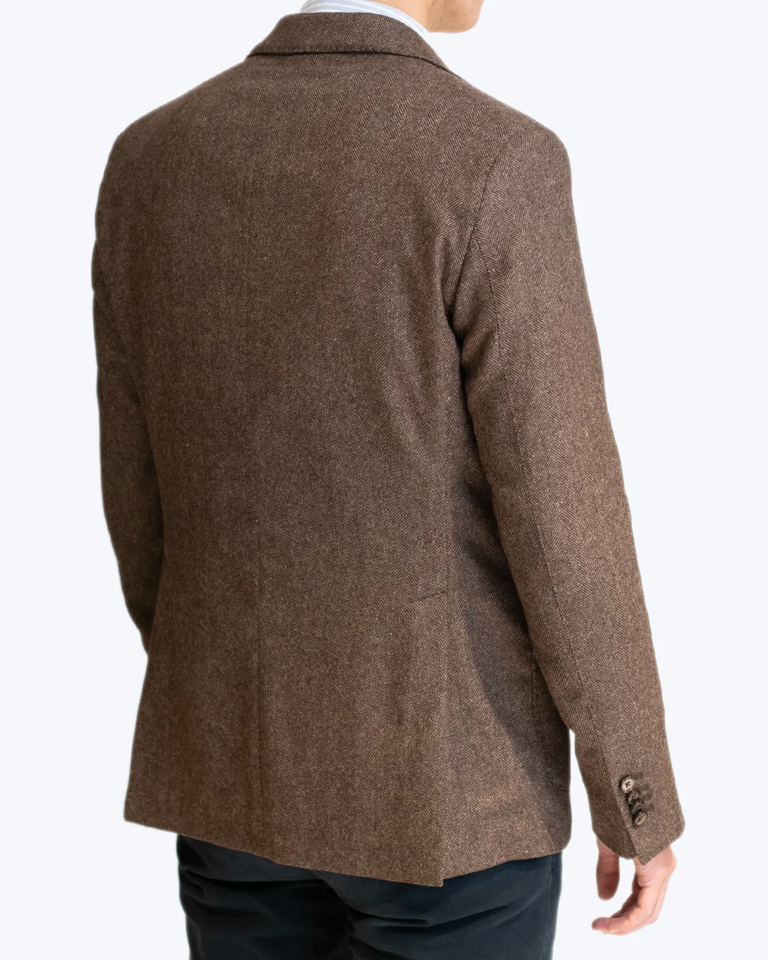 BLAZER ESPIGA MARRÓN DE LANA L.B.M 1911 - Imagen 7