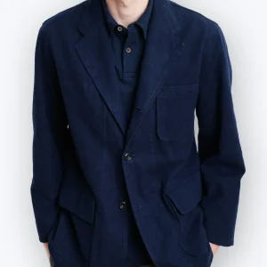 BLAZER AZUL MARINO DE ALGODÓN HARTFORD