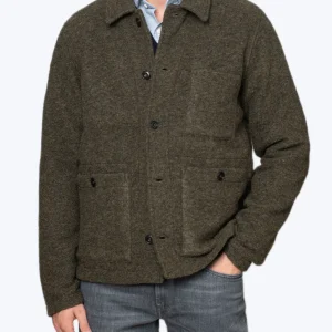 CHAQUETA DE LANA VERDE HARTFORD