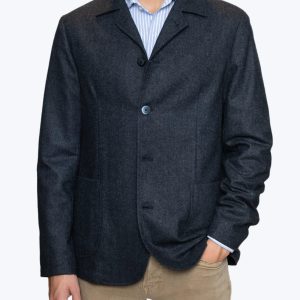 BLAZER DE ESPIGA AZUL AT.P.CO