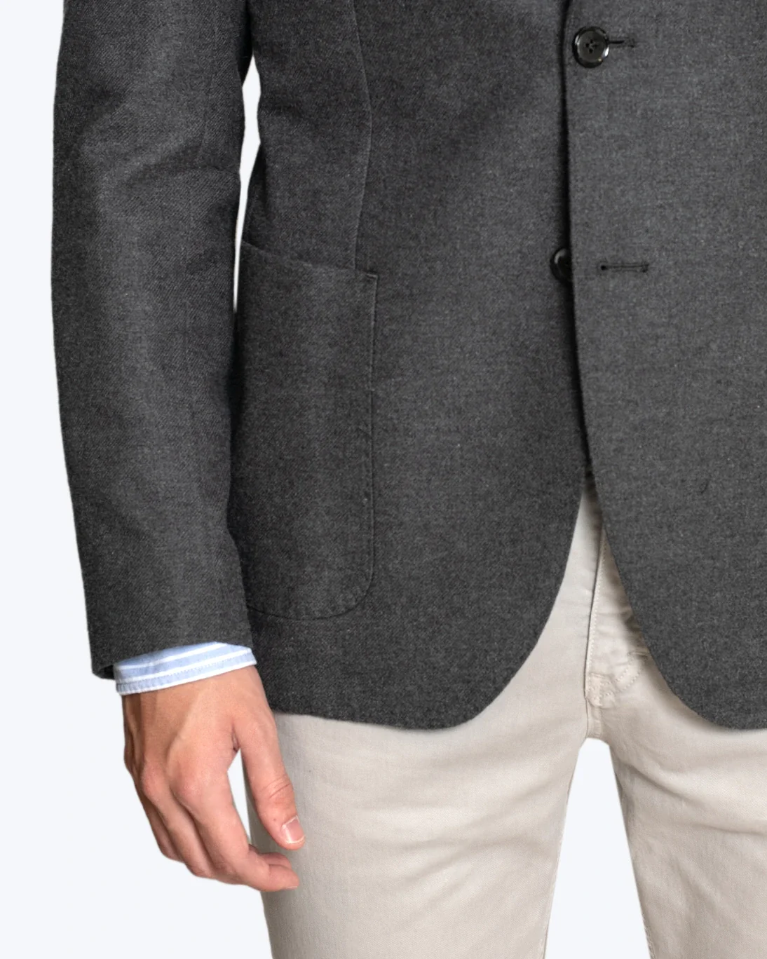 BLAZER DE ALGODÓN GRIS L.B.M. 1911 - Imagen 3