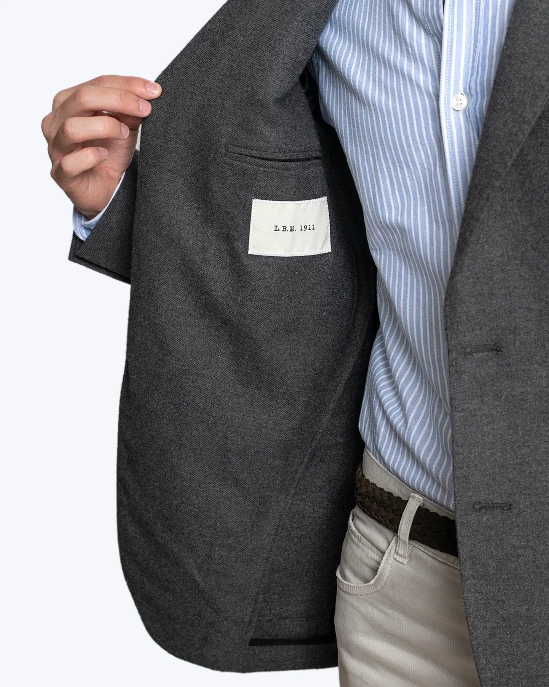 BLAZER DE ALGODÓN GRIS L.B.M. 1911 - Imagen 6