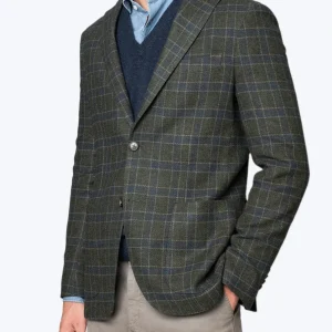 BLAZER DE CUADROS VERDE BREUER