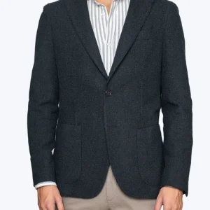 BLAZER DE LANA Y SEDA AZUL BREUER