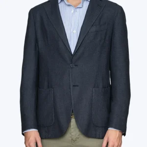 BLAZER CASHMERE AZUL SANTANIELLO