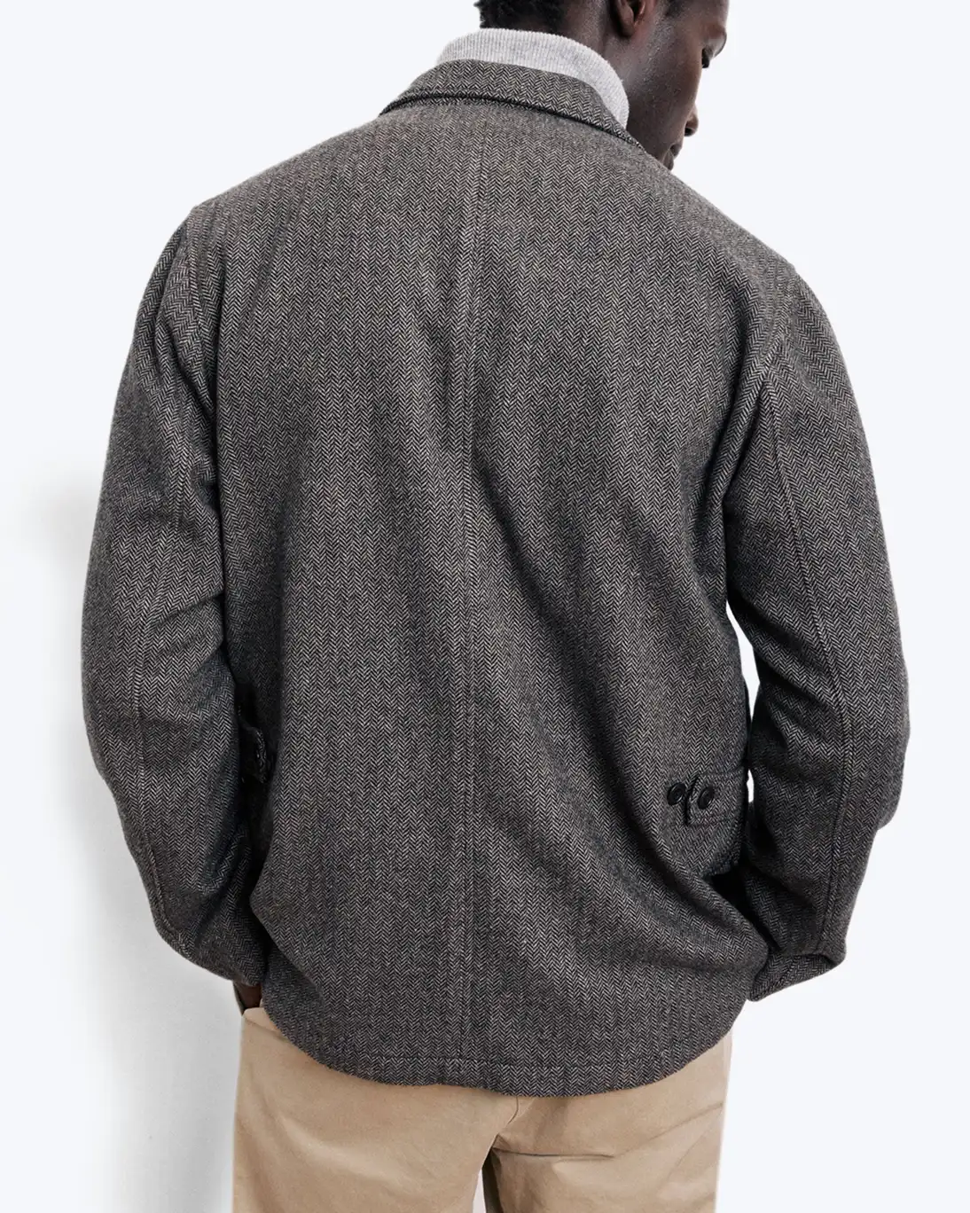 BLAZER DE ESPIGA MARRÓN HARTFORD - Imagen 3