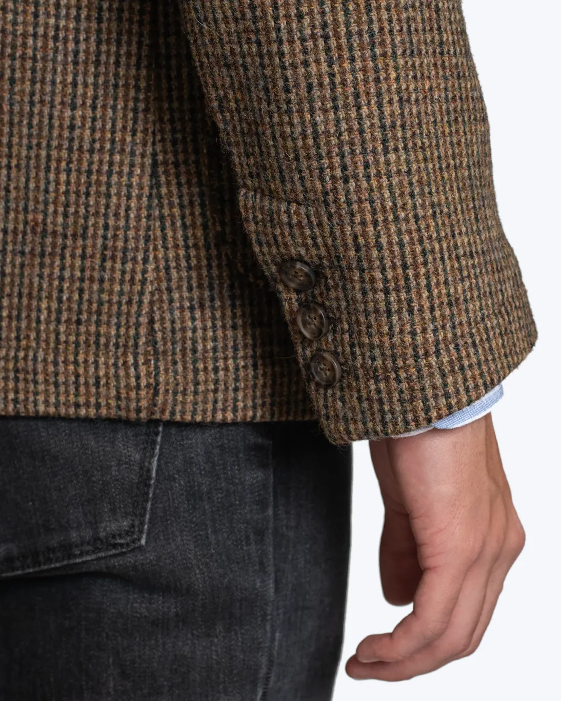 BLAZER PATA DE GALLO MARRÓN SEBAGO - Imagen 5