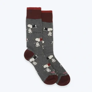 CALCETINES GRISES SNOOPY INTHEBOX