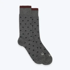 CALCETINES GRISES CON TOPOS INTHEBOX