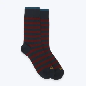 CALCETINES DE RAYAS AZUL Y BURDEOS INTHEBOX