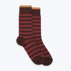 CALCETINES DE RAYAS BURDEOS INTHEBOX
