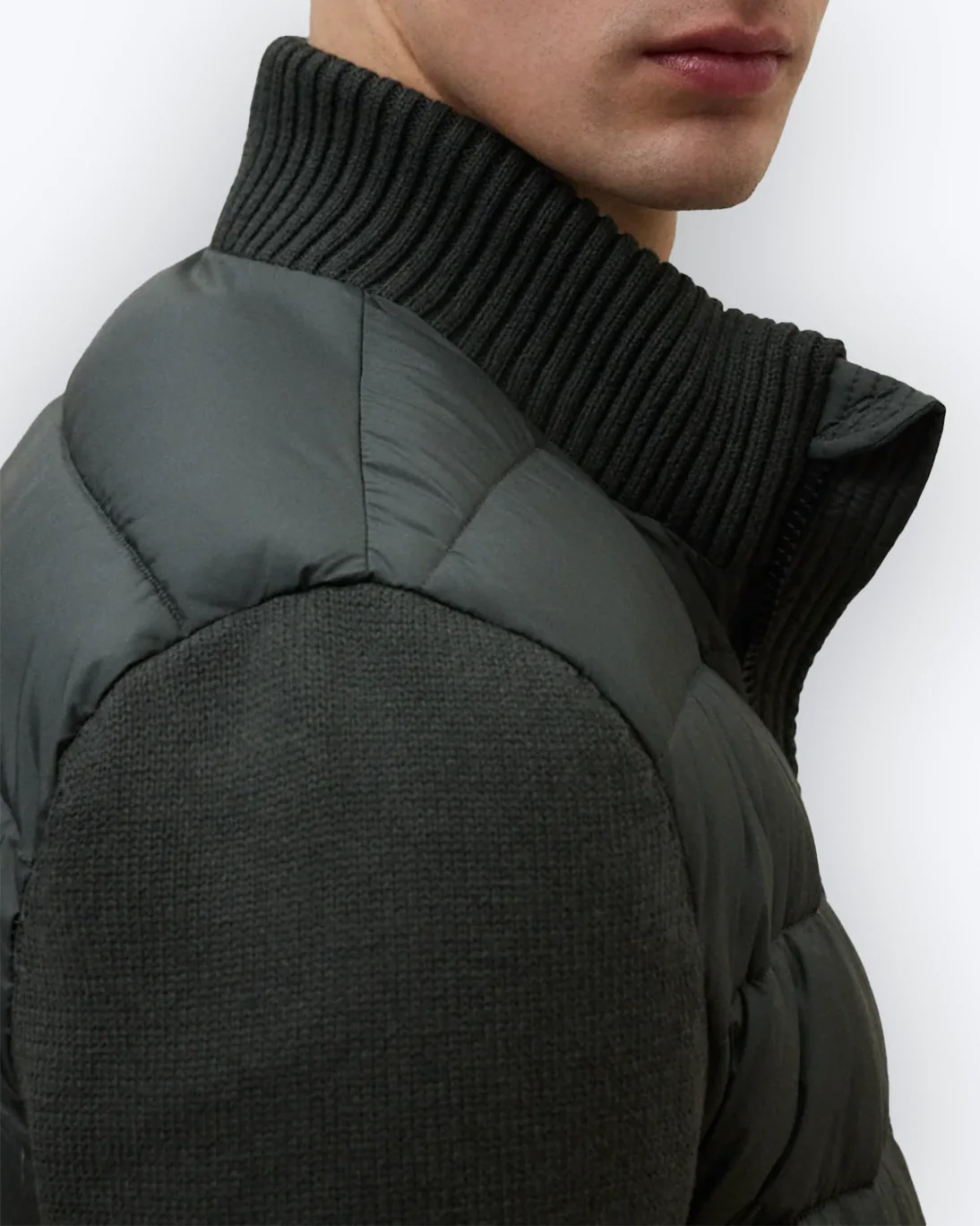 PLUMAS VERDE CON MANGAS DE PUNTO ECOALF - Imagen 3