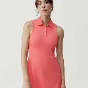 DRESS RETRO SUNSET CORAL