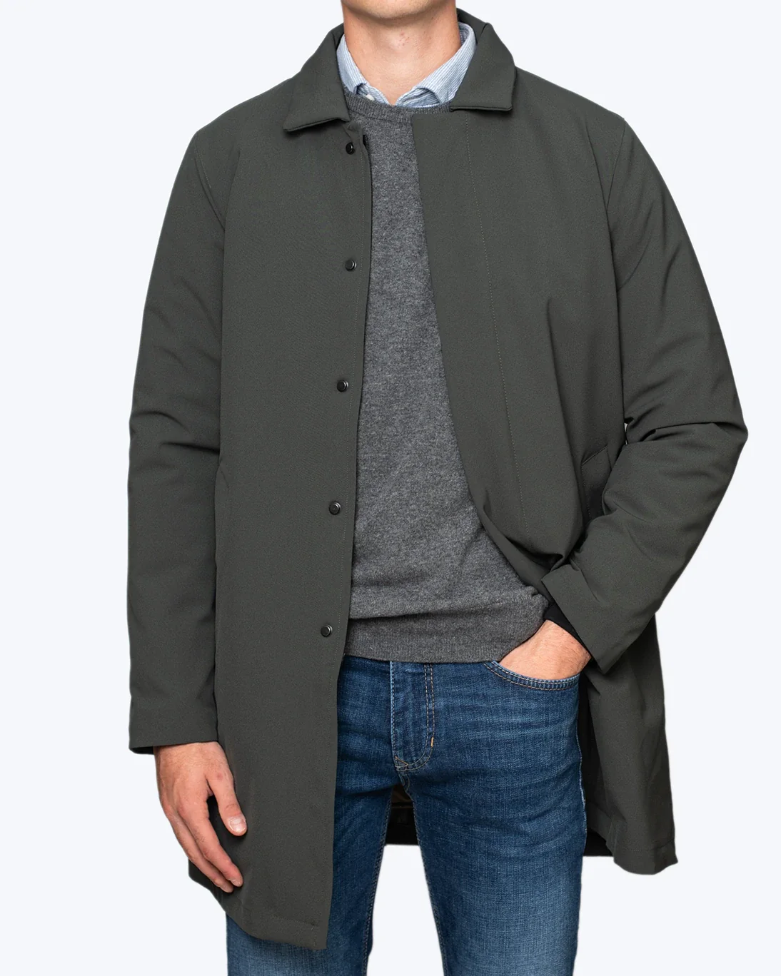 GABARDINA VERDE ACOLCHADA AT.P.CO