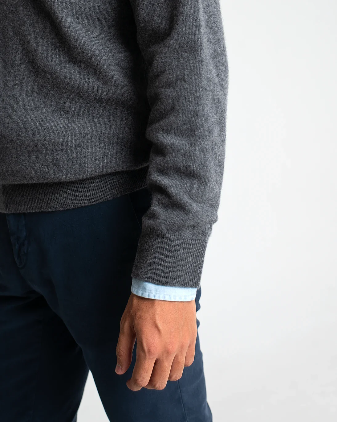 JERSEY DE PICO GRIS TWAY - Imagen 3