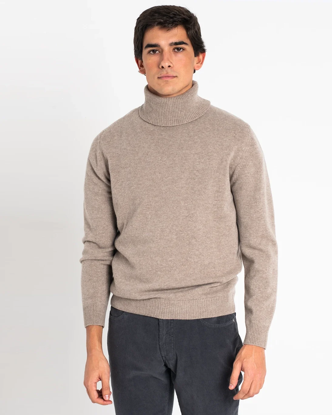 JERSEY DE CUELLO ALTO BEIGE TWAY