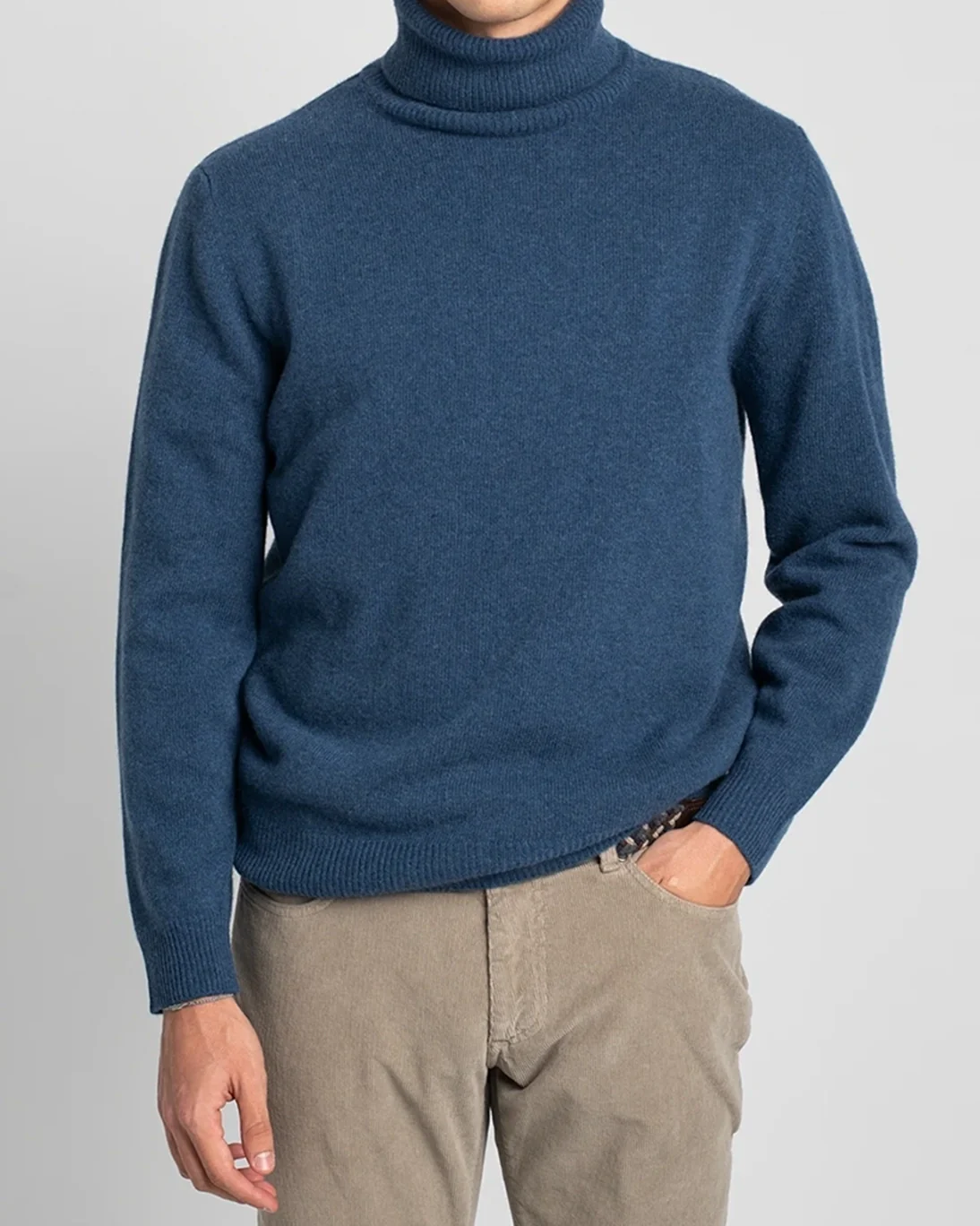 JERSEY DE CUELLO ALTO AZUL TWAY - Imagen 3