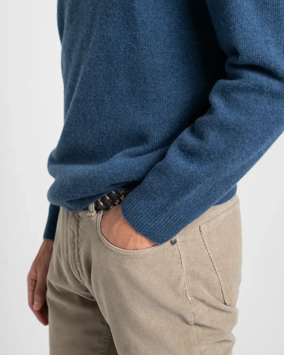 JERSEY DE CUELLO ALTO AZUL TWAY - Imagen 4