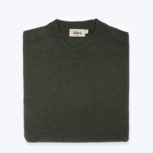 JERSEY DE CUELLO REDONDO VERDE OSCURO ALTEA