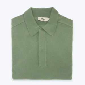 JERSEY VERDE CON CUELLO POLO ALTEA