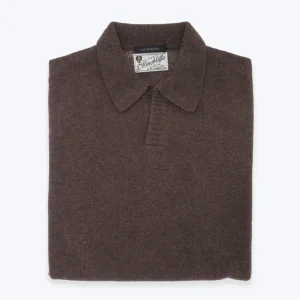 JERSEY DE CUELLO POLO MARRÓN OSCURO HOMEWARD