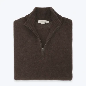 JERSEY CON CREMALLERA MARRÓN SEVENTY