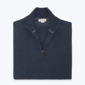 JERSEY CON CREMALLERA AZUL SEVENTY