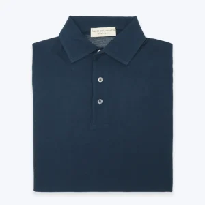 JERSEY CUELLO POLO AZUL OCÉANO FILIPPO DE LAURENTIS