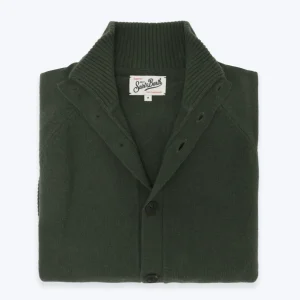 CÁRDIGAN ABOTONADO VERDE DE PUNTO MC2