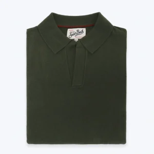 JERSEY CON CUELO POLO VERDE MILITAR MC2