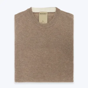 JERSEY DE CUELLO REDONDO BEIGE WOOLRICH