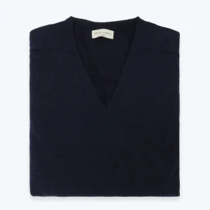 JERSEY DE PICO NAVY OSCURO LAMBSWOOL FULHAM