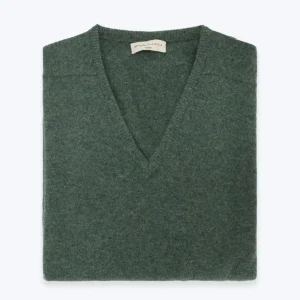 JERSEY DE PICO LAMBSWOOL VERDE FULHAM