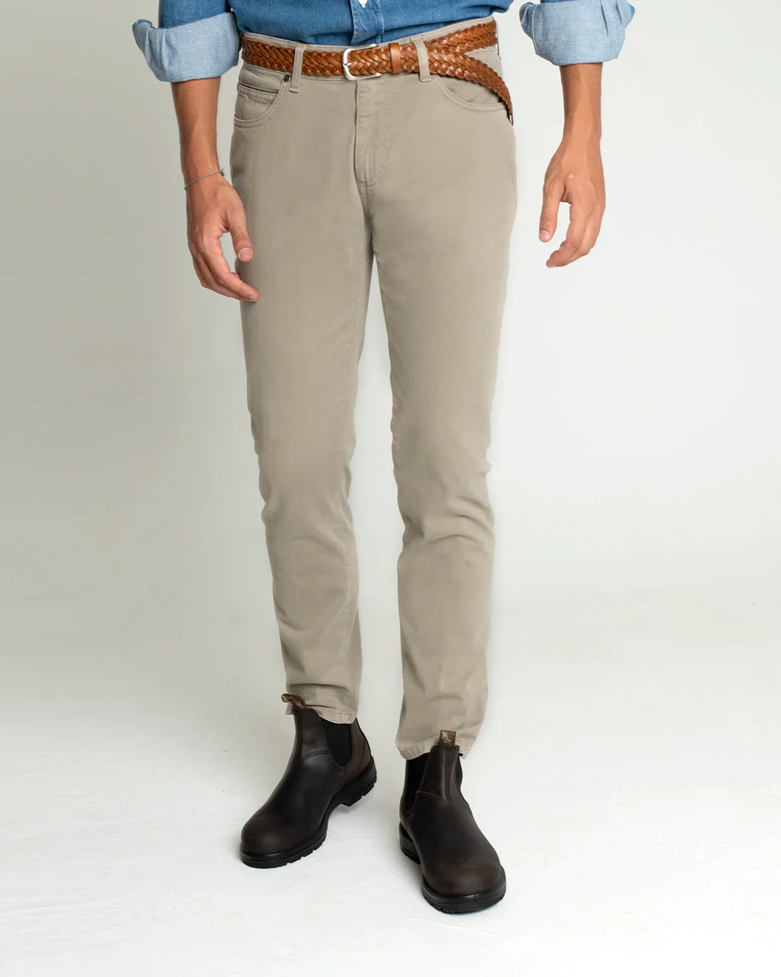 PANTALÓN DE 5 BOLSILLOS TOPO TWAY