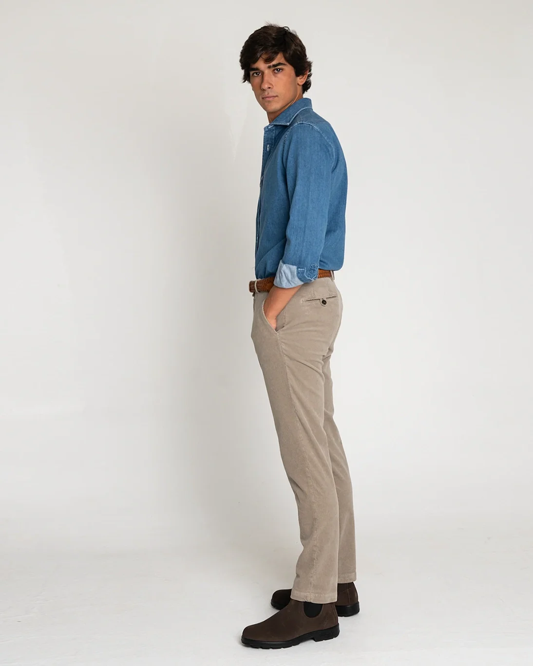 PANTALÓN CHINO DE PANA TOPO TWAY - Imagen 5