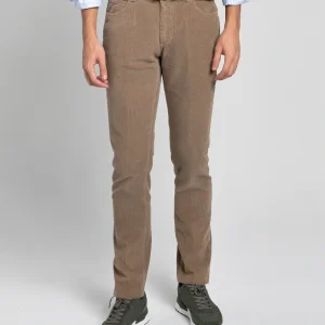 PANTALÓN 5 BOLSILLOS DE PANA TOSTADO TWAY