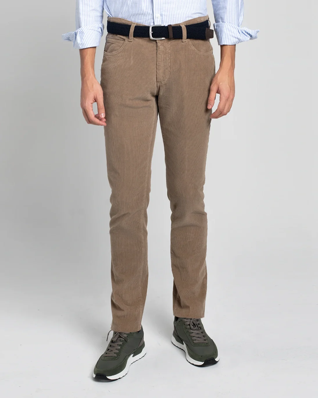 PANTALÓN 5 BOLSILLOS DE PANA TOSTADO TWAY