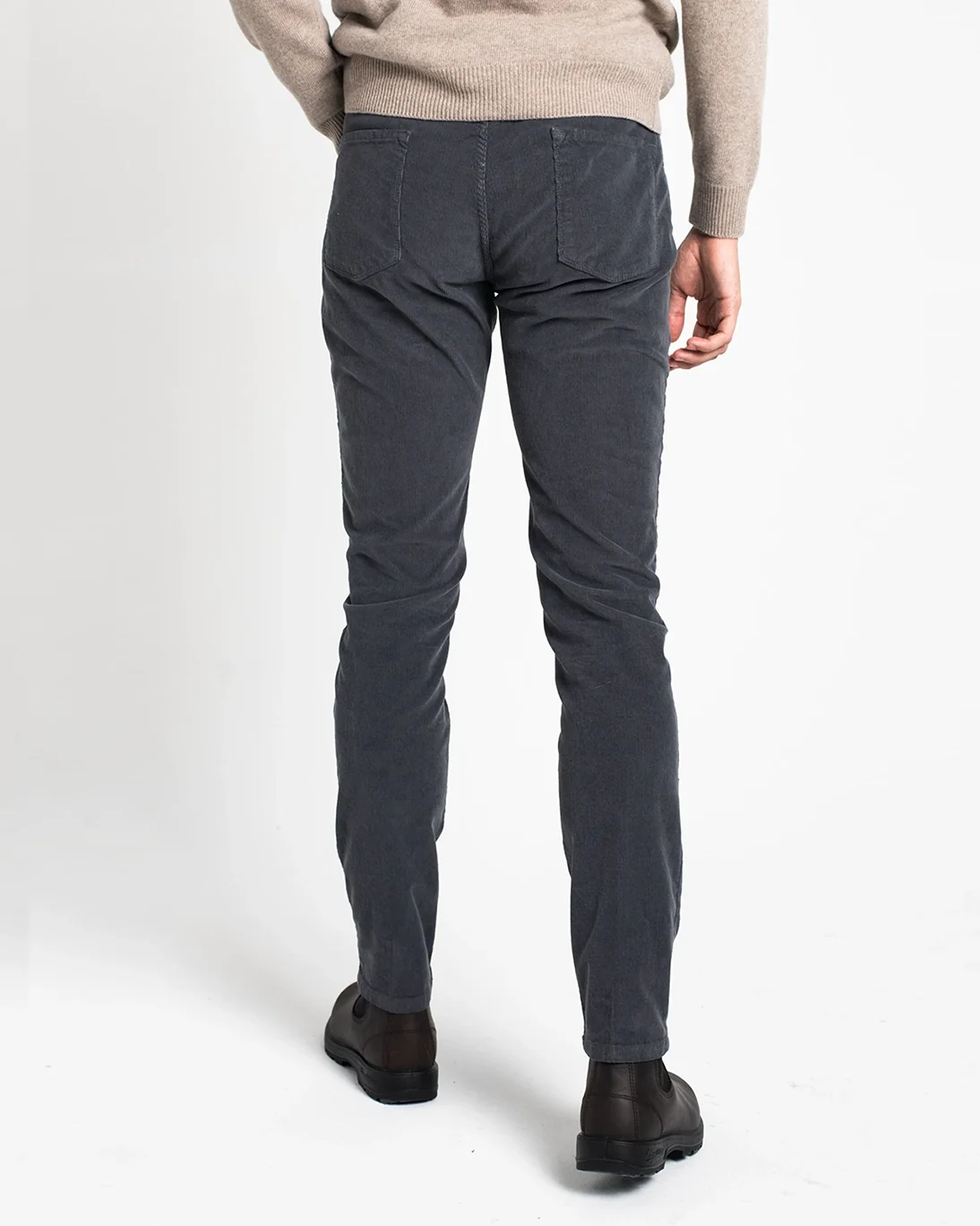 PANTALÓN 5 BOLSILLOS DE PANA GRIS TWAY - Imagen 5