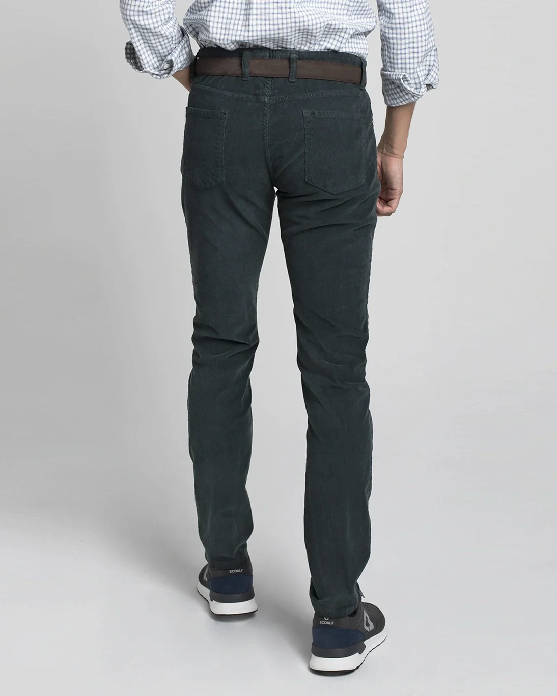 PANTALÓN 5 BOLSILLOS DE PANA AZUL TWAY - Imagen 3