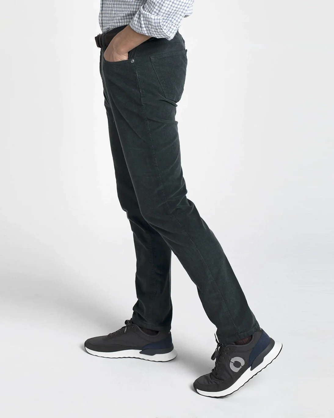 PANTALÓN 5 BOLSILLOS DE PANA AZUL TWAY - Imagen 5