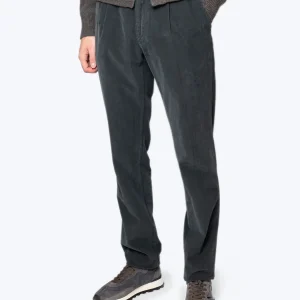 PANTALÓN CHINO DE PANA GRIS CON PINZA L.B.M 1911