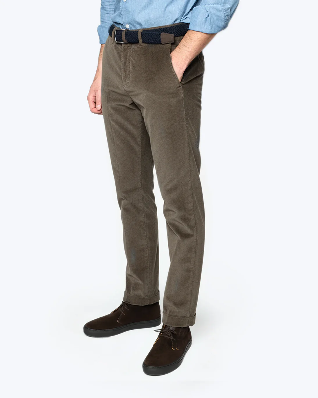 PANTALÓN CHINO DE PANA MARRÓN SEVENTY