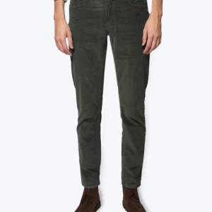 PANTALÓN 5 BOLSILLOS DE PANA VERDE SEVENTY