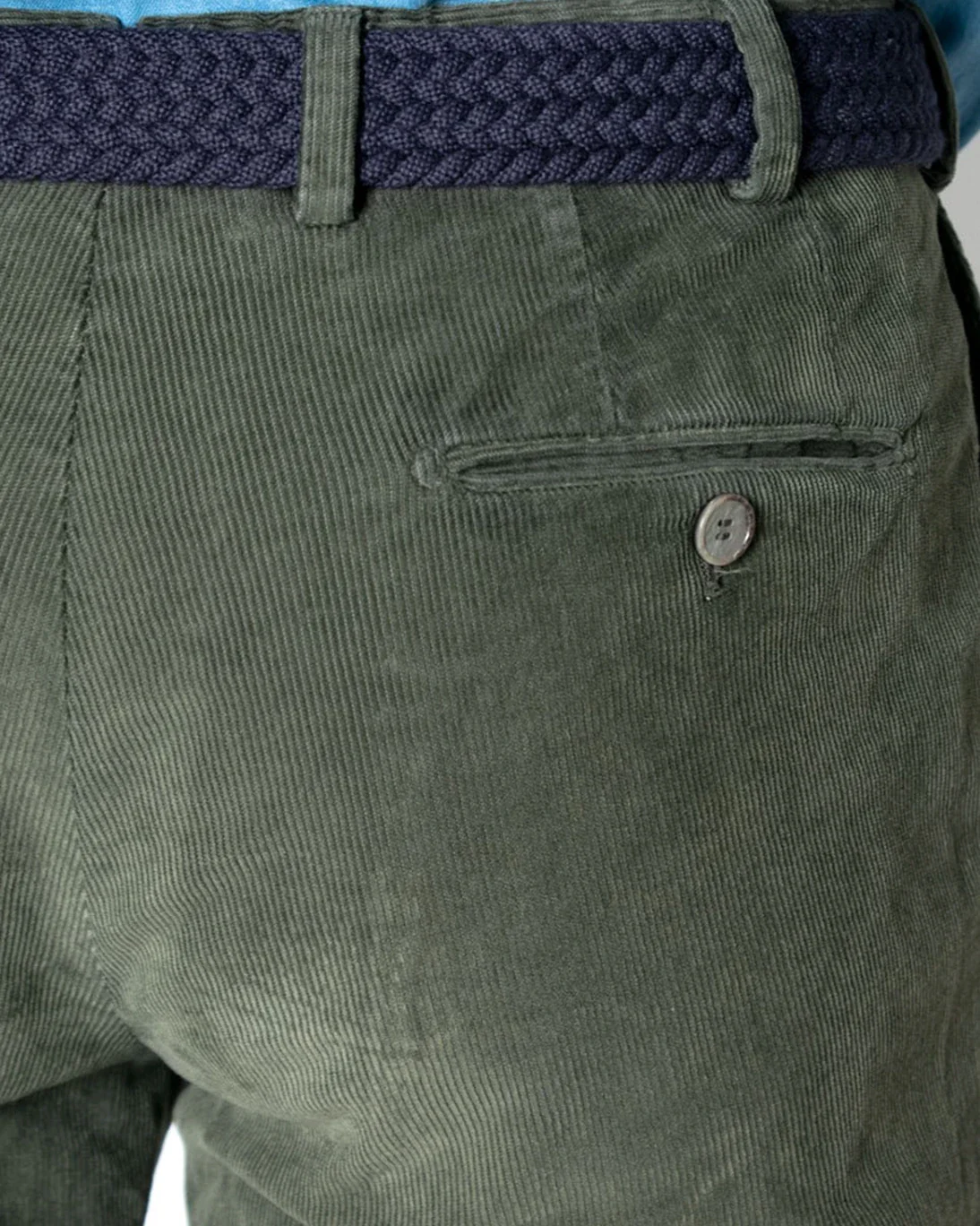PANTALÓN CHINO DE PANA VERDE SANTANIELLO - Imagen 4