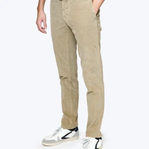 PANTALÓN CHINO DE PANA BEIGE SANTANIELLO